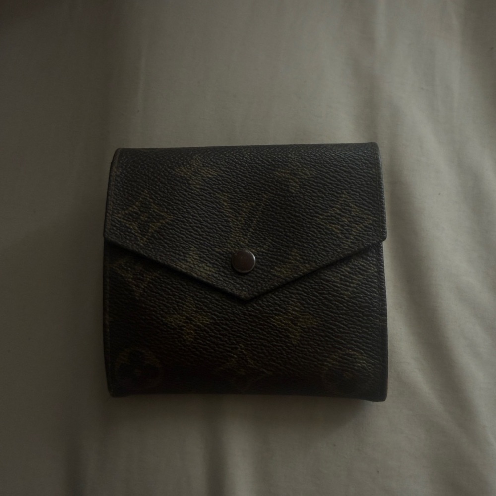 Louis Vuitton Dark Brown Monogram tri fold Wallet